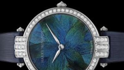 Harry Winston создал драгоценные часы с перьями павлина