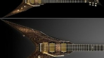 Новая гитара «Venom Snake Skin» от Дэна Зелински