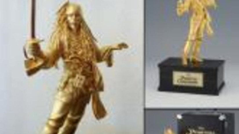 Золотые статуэтки Джека Воробья