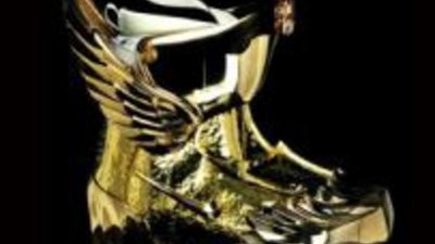 Золотые ботинки Nike