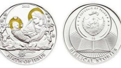 Появилась еще одна монета на библейскую тематику