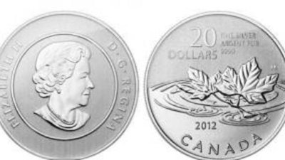 В Канаде продают серебряную монету по ее номиналу