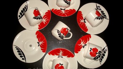 Петриковская роспись на посуде