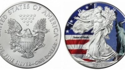 Коллекционерам предложили цветного «серебряного орла»