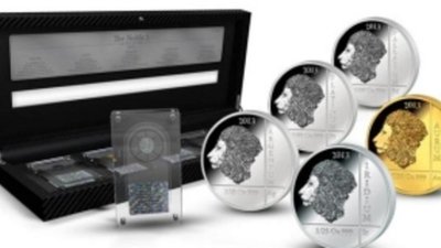 Монета из иридия вошла в набор монет Руанды