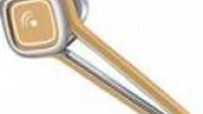 Золотая гарнитура Plantronics с драгоценными камнями