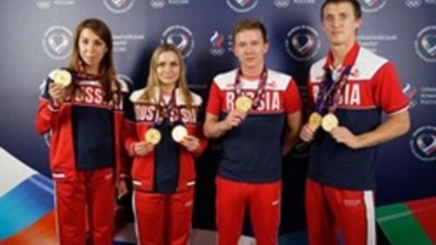 На церемонии награждения в Доме болельщиков в Баку отметили успехи кубанских гимнастов