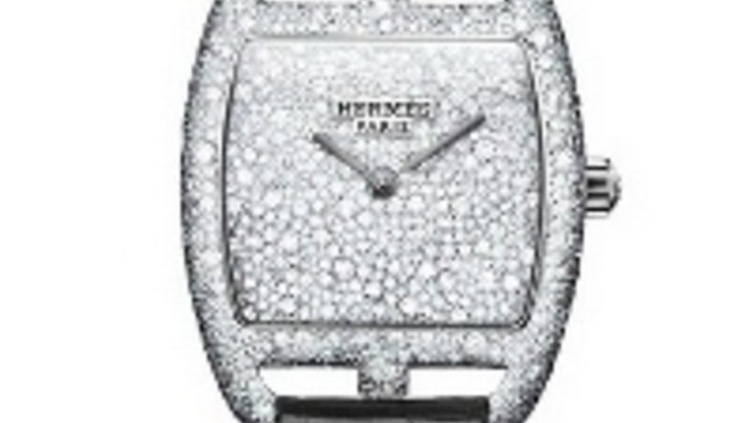 Hermès представляет «заснеженные» часы Sertie Neige