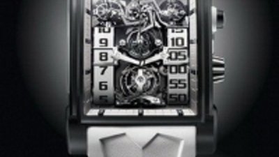 Черно-белый вариант модели часов Dual Tow от Christophe Claret