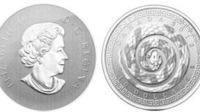 Монета «Год Змеи»: канадский спецвыпуск