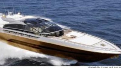 Яхта с якорем из золота