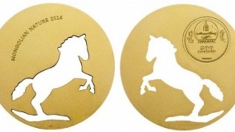 Монета «Монгольская лошадь» выполнена с помощью резки