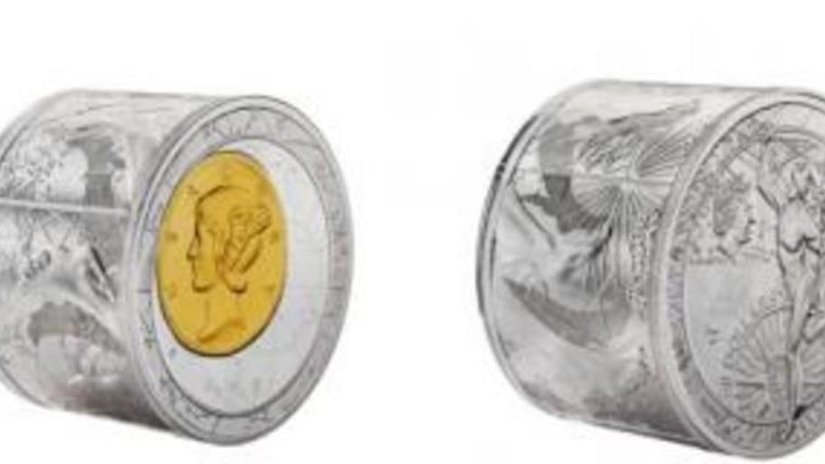 «Fortuna Redux» - первая в мире монета в форме цилиндра