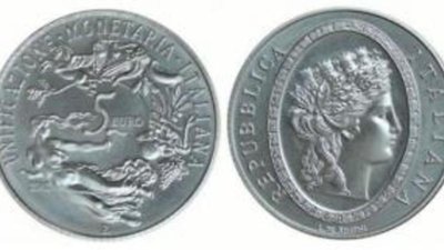 В Италии отмечают юбилей лиры чеканкой монеты достоинством 5 евро