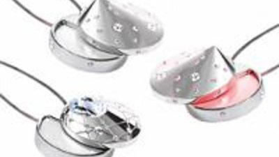 Блеск для губ в кулоне с кристаллами Swarovski