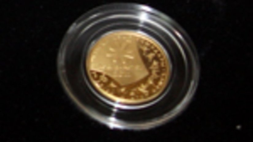 Нацбанк РК выпустил золотую монету, посвященную 7-м зимним Азиатским играм 2011 года