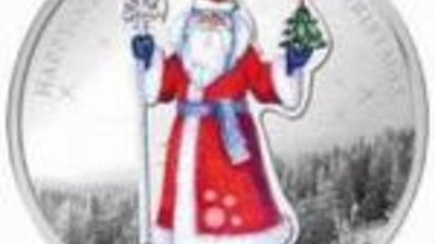 Памятные монеты с изображением Деда Мороза
