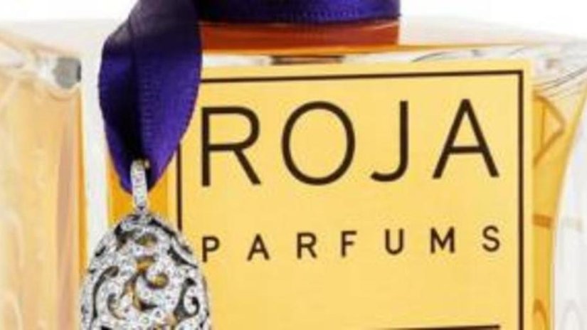 Золотой флакон с алмазным яйцом Faberge для духов Roja Parfums Diaghilev