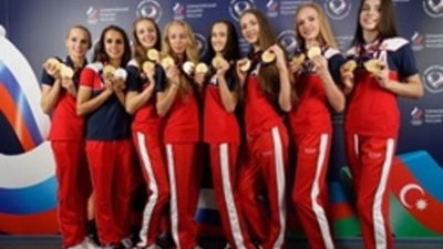 На церемонии награждения в Доме болельщиков в Баку отметили успехи омских гимнастов и акробатов