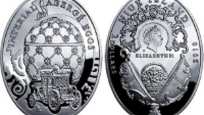 Яйца Фаберже отчеканили на монетах