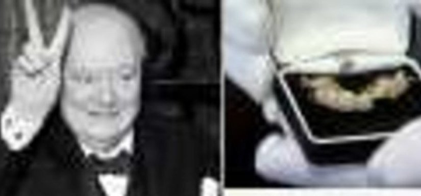 В Великобритании с аукциона продана вставная челюсть легендарного премьера Уинстона Черчилля