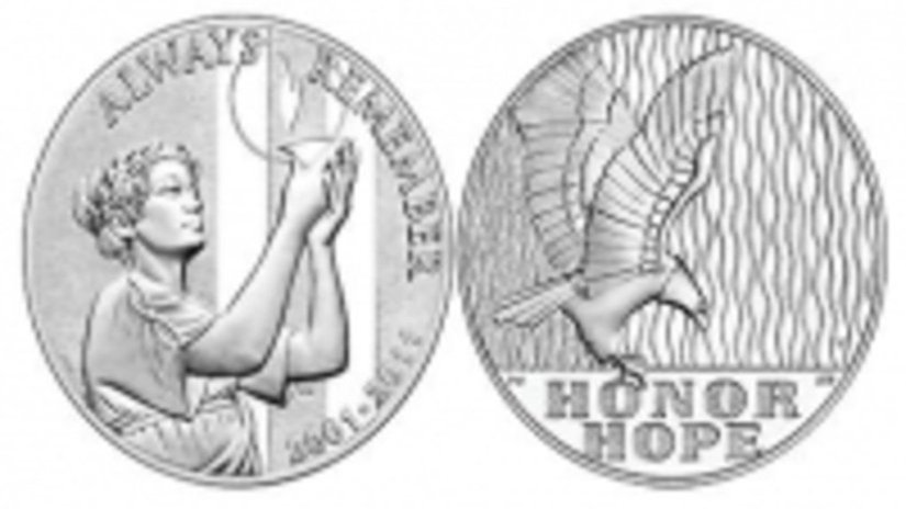 Монетный двор США выпустил медаль по случаю 10-летия трагических событий 11 сентября 2001 года