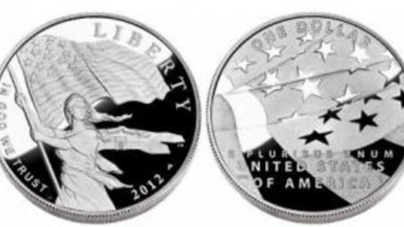 В США можно купить монету со знаменем