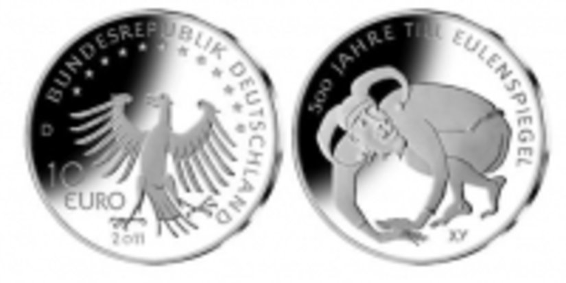 Монетный двор Баварии в середине июля выпустит монету с Тилем Уленшпигелем