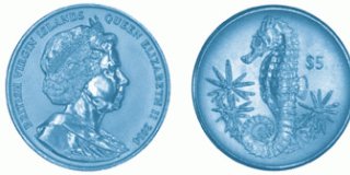 Титановая монета Британских Виргинских островов с изображением Морского конька стала бестселлером