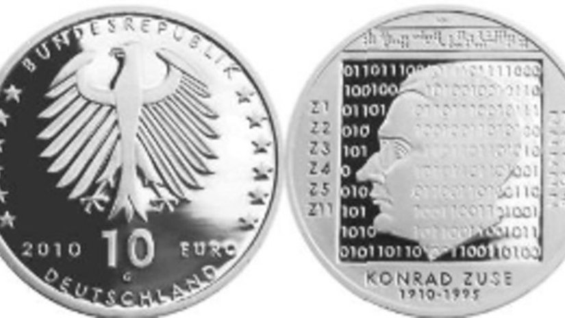 Конрад Цузе - на серебряной монете