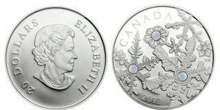 Предновогодняя монета «Праздничная метель» (20 долларов)