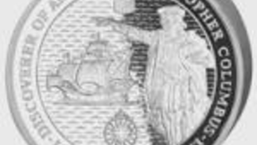 Райффайзен Банк Аваль начал продажу пятикилограммовой серебряной монеты «Христофор Колумб»