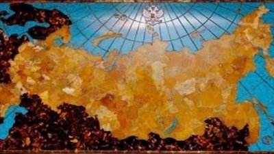 Золото, янтарь, бирюза объединились в карте России