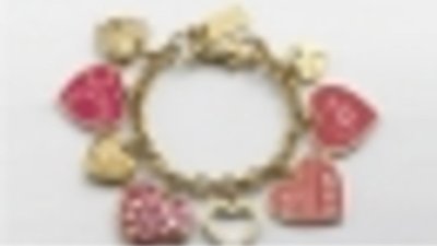 Браслет от Coach: Multi Heart Charm Bracelet