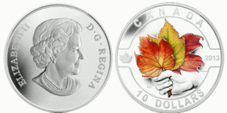«Кленовые листья» - традиционная монета Канады