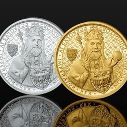 Чешский монетный двор выпустил монету  с изображением Карла IV