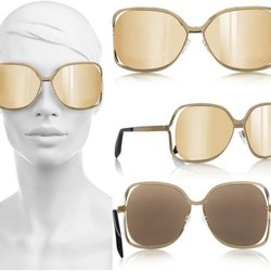 Новое творение Виктории Бекхэм – золотые солнцезащитные очки