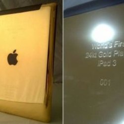 Первый Apple IPad 3 из золота