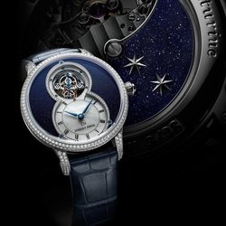 Сочетание ювелирного и часового искусств: Grande Seconde Tourbillon Aventurine от Jaquet Droz