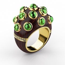 Российский ювелирный бренд Markin создал коллекцию украшений из эбенового дерева и драгоценных камней