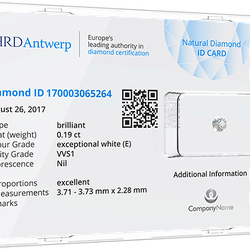 HRD Antwerp запускает систему идентификационных карт для бриллиантов