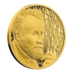 Чешский монетный двор выпустил золотую монету к 100-летию со дня смерти Густава Климта