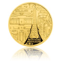 Чешский монетный двор выпустил золотые и серебряные медали с изображением Петршинской башни в Праге