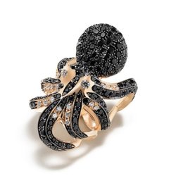 Кольцо-осьминог - новый шедевр от Roberto Coin.