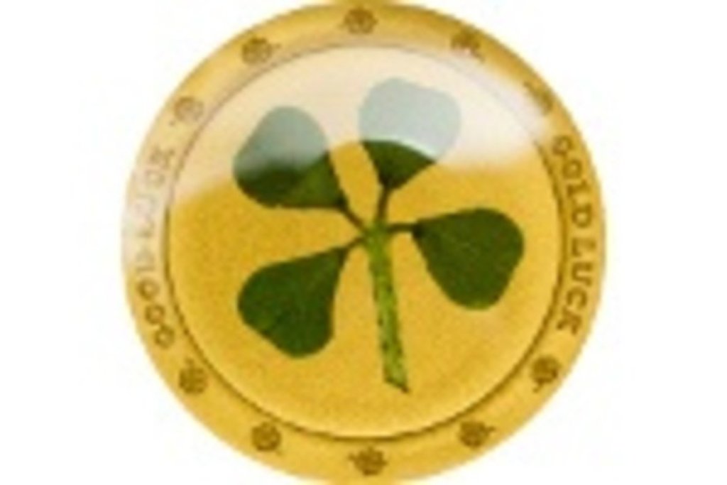 «Клевер в золоте» - монета на удачу