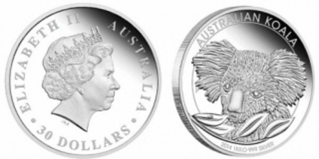 Монета «Австралийский коала» весит 1 кг