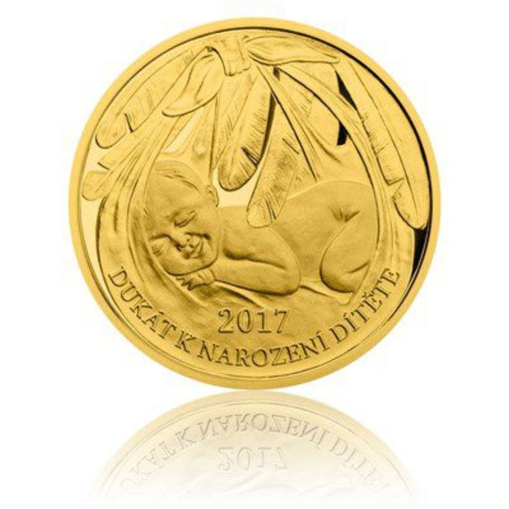 Чешский монетный двор выпустил подарочный набор монет «Рождение ребёнка»