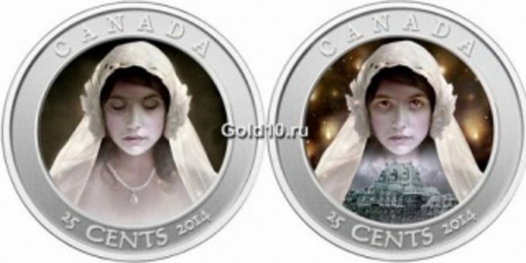 «Призрак невесты» - монета Канады с голограммой