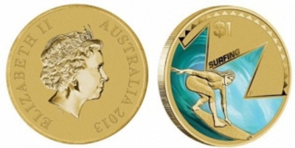 Монета «Серфинг» предназначена для детей
