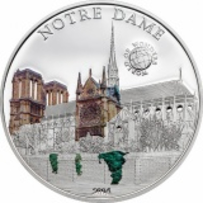 Монета «Собор Парижской Богоматери» пополнила серию «Мир чудес»